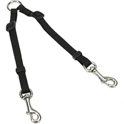 Dogs*2 Dog Adjustable Coupler, Black, 3/8" x 18"-24" - Pet Home | The Perfect Pet Supplies Shopping Experience