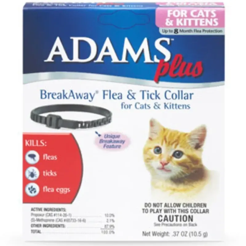 Cats*Adams™ Flea &Tick Collar for Cats &Kittens (White) - Pet Home | The Perfect Pet Supplies Shopping Experience