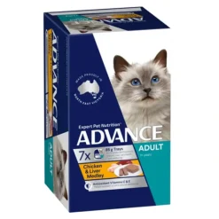 Cats*Advance Adult Cat Chicken & Liver Medley 85g x 7 Trays - Pet Home | The Perfect Pet Supplies Shopping Experience