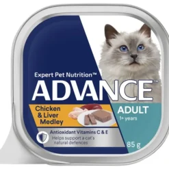 Cats*Advance Adult Chicken and Liver Medley wet cat food 7 x 85g Pouches - Pet Home | The Perfect Pet Supplies Shopping Experience
