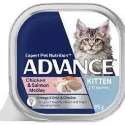 Cats*Advance Kitten Chicken & Salmon Medley 85g x 7 - Pet Home | The Perfect Pet Supplies Shopping Experience