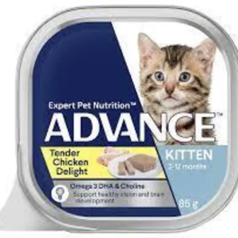 Cats*Advance Kitten Tender Chicken Delight 85g x 7 - Pet Home | The Perfect Pet Supplies Shopping Experience