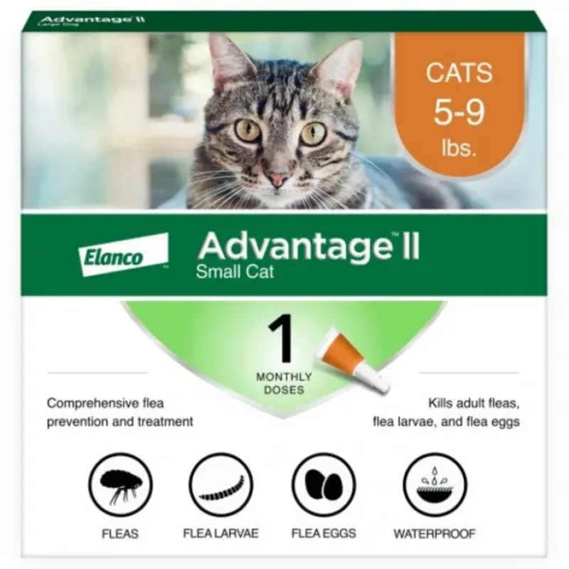 Cats*Advantage II Small Cat Vet-Recommended Flea Treatment & Prevention - Pet Home | The Perfect Pet Supplies Shopping Experience