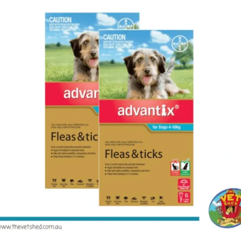 Cats*Advantix Aqua Dogs 4-10kg Flea and Tick Control 12pk (2 x 6 packs) - Pet Home | The Perfect Pet Supplies Shopping Experience