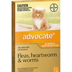 Cats*Advocate Small Cat SINGLE Dose Pack Orange for cats under 4kg - Pet Home | The Perfect Pet Supplies Shopping Experience