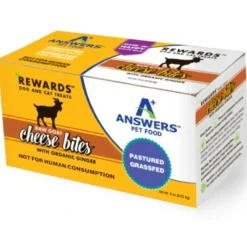 Shop All*Answers RewardsTM Raw Goat Cheese Bites Organic Ginger - Pet Home | The Perfect Pet Supplies Shopping Experience