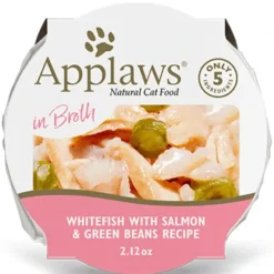 Cats*Applaws Natural Wet Cat Food Whitefish with Salmon & Green Beans in Broth Pot - Pet Home | The Perfect Pet Supplies Shopping Experience
