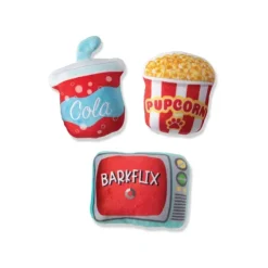 Pet Toys*Barkflix 3 Piece Small Dog Toy Set with Squeakers - Pet Home | The Perfect Pet Supplies Shopping Experience