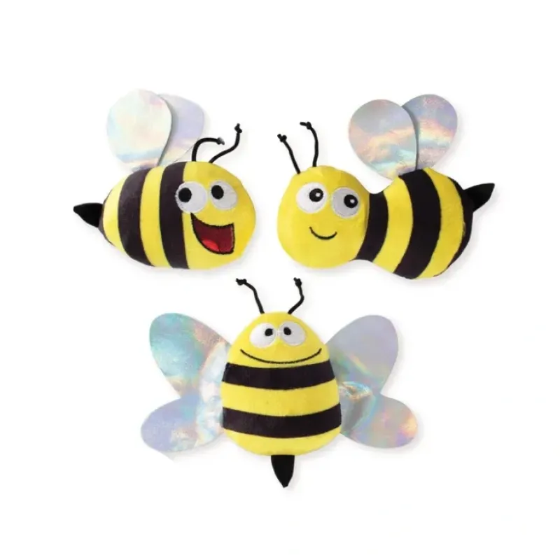 Pet Toys*Bees - 3 Piece Small Dog Toy Set with Squeakers - Pet Home | The Perfect Pet Supplies Shopping Experience