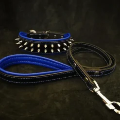 Dogs*"Frenchie" Set- collar & leash. Blue - Pet Home | The Perfect Pet Supplies Shopping Experience