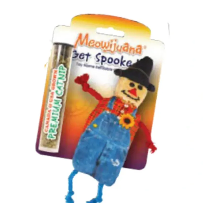 Pet Toys|Meowijuana Get Spooked Refillable Scarecrow Cat Toy (1 Count) - Pet Home | The Perfect Pet Supplies Shopping Experience