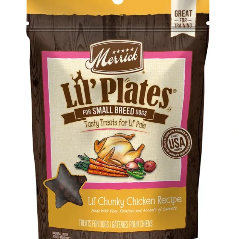 Pet Toys|Merrick, Lil' Plates - Chunky Chicken Bites - 141 g - Dog Treat - Pet Home | The Perfect Pet Supplies Shopping Experience