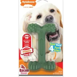 Pet Toys|Nylabone Power Chew Easy-Hold Dog Dental Chew Toy Bacon Large Giant - Pet Home | The Perfect Pet Supplies Shopping Experience