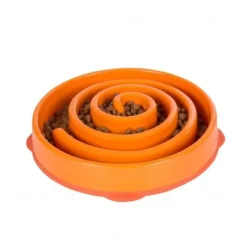 Clearance Outward Hound Dog Games Slo Bowl Slow Feeders Coral Design Dog Bowl (Summer Orange) - Pet Home | The Perfect Pet Supplies Shopping Experience Dogs