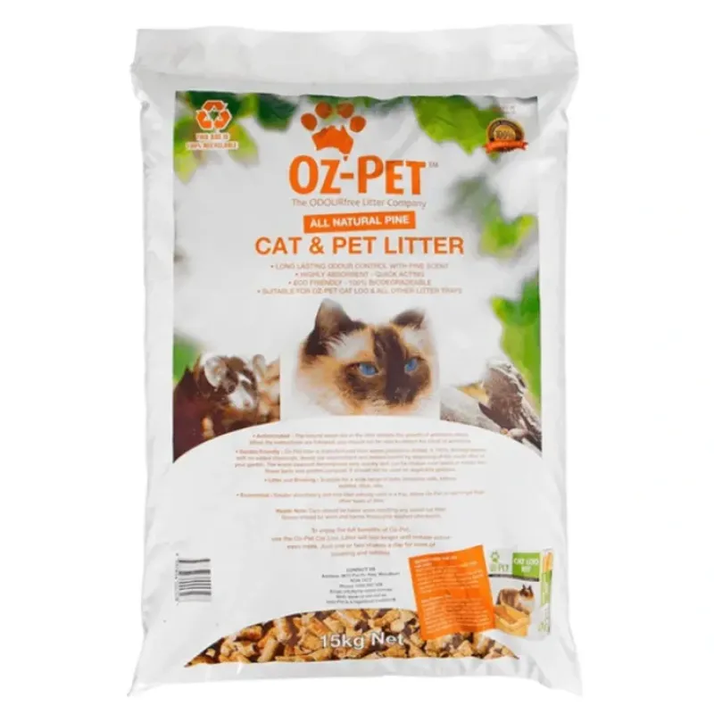 Clearance Oz Pet Pine Cat Litter Pellets 15kg - Pet Home | The Perfect Pet Supplies Shopping Experience Cats