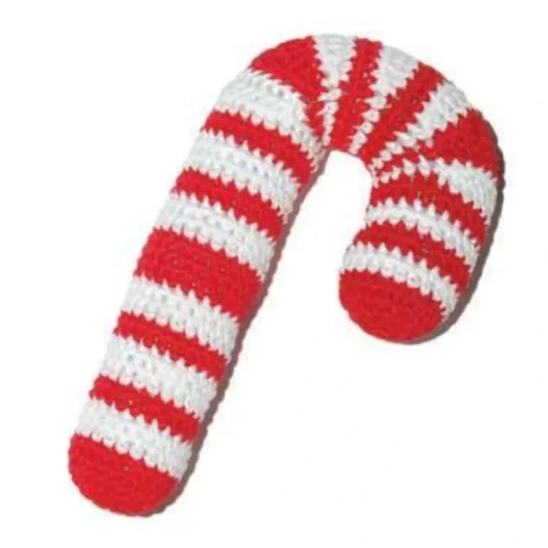 Best Sale PAWer Squeaky Knit Toy - Candy Cane - Pet Home | The Perfect Pet Supplies Shopping Experience Pet Toys
