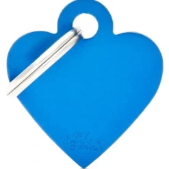 Best Pet ID Tag Aluminium Small BLUE Heart 2.5cm X 2.7cm - Pet Home | The Perfect Pet Supplies Shopping Experience Shop All
