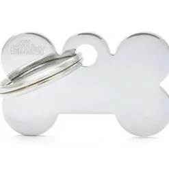 Cheap Pet ID Tag Basic Bone Chrome Lge - Pet Home | The Perfect Pet Supplies Shopping Experience Shop All