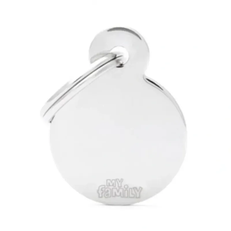 Best Pet ID Tag Basic Circle Chrome Lge - Pet Home | The Perfect Pet Supplies Shopping Experience Dogs
