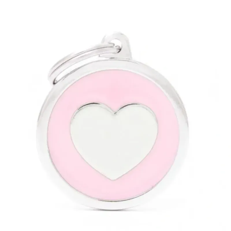 Discount Pet ID Tag Classic Heart Pink - Pet Home | The Perfect Pet Supplies Shopping Experience Dogs