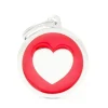 Sale Pet ID Tag Classic Red Heart 3.2cm x 3.6cm - Pet Home | The Perfect Pet Supplies Shopping Experience Dogs