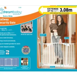 Best Pet Shop Direct - Dream Baby Chelsea F170 Extra Wide Hallway Security Gate WHITE SALE HALF PRICE $82.50 - Pet Home | The Perfect Pet Supplies Shopping Experience Shop All