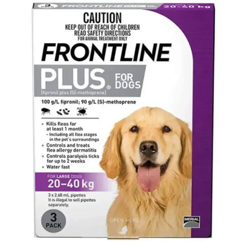 Sale Pet Shop Direct - Frontline Plus Dogs 20-40Kg 3 Pack - Pet Home | The Perfect Pet Supplies Shopping Experience Dogs