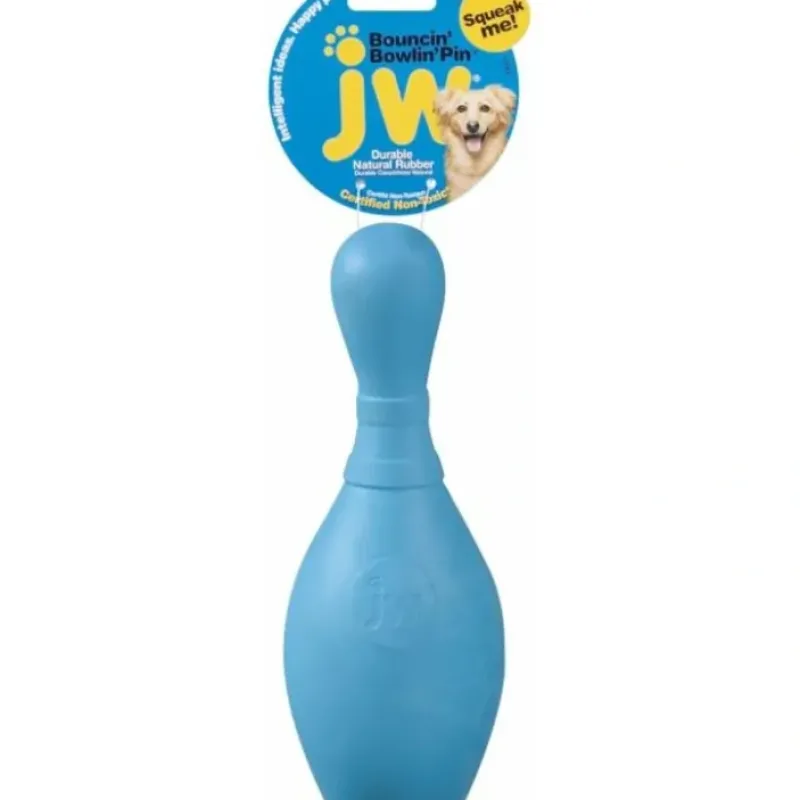Best Sale Pet Shop Direct - JW iSqueak Bouncin' Bowlin Pin Large 23cm - Pet Home | The Perfect Pet Supplies Shopping Experience Shop All