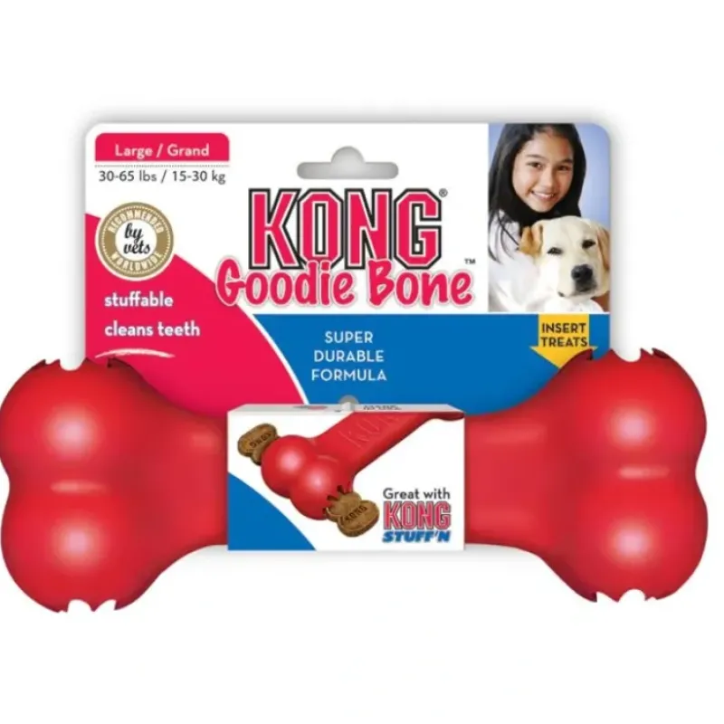 Online Pet Shop Direct - KONG Classic Goodie Bone Small - Pet Home | The Perfect Pet Supplies Shopping Experience Pet Toys
