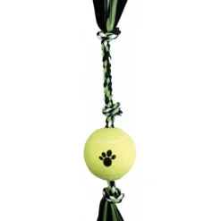 Hot Pet Shop Direct - Mammoth Flossy Chews Knot Rope Tug XLarge with 6" Tennis Ball - Pet Home | The Perfect Pet Supplies Shopping Experience Pet Toys