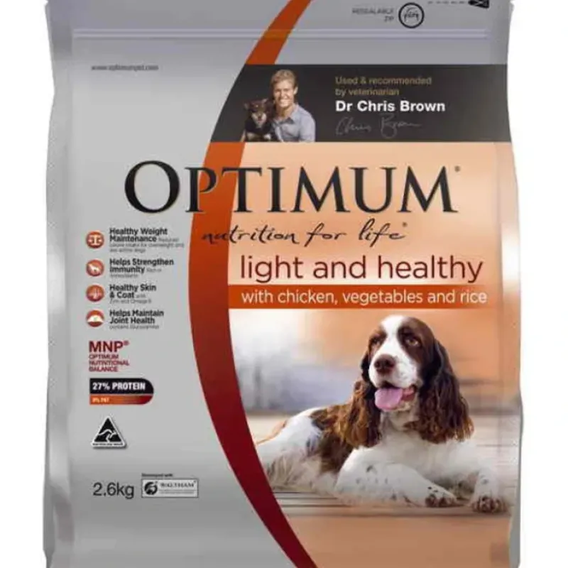 Best Sale Pet Shop Direct - Optimum Mature Light and Healthy Dog Chicken, Vegetable & Rice 2.6kg - Pet Home | The Perfect Pet Supplies Shopping Experience Shop All