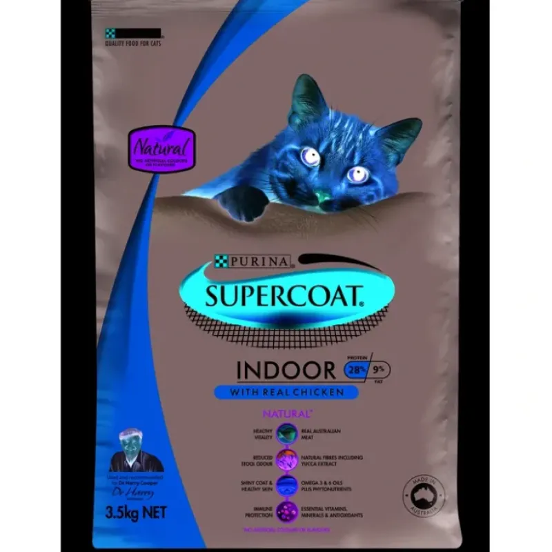 Flash Sale Pet Shop Direct - Supercoat Adult Cat Indoor Chicken 3.5kg - Pet Home | The Perfect Pet Supplies Shopping Experience Cats
