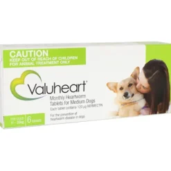 Store Pet Shop Direct - Valuheart Tablets for Medium Dogs 11-20kg (Green) - Pet Home | The Perfect Pet Supplies Shopping Experience Dogs