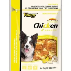 Store Pet Shop Direct - Wanpy Chicken Jerky with Banana Dog Treat 100g - Pet Home | The Perfect Pet Supplies Shopping Experience Shop All