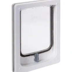 Flash Sale Pet-Tek Wood Fitting Small Dog Door Slimline - White 32.5X24Cm - Pet Home | The Perfect Pet Supplies Shopping Experience Shop All