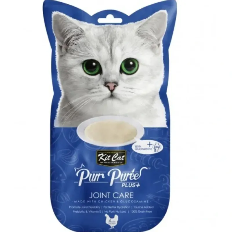 Cats*Purr Puree Plus+ Joint Care Chicken Paste Treat 4 x15gm - Pet Home | The Perfect Pet Supplies Shopping Experience