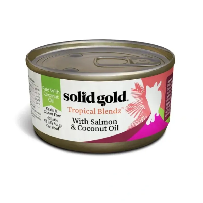 Cats*Solid Gold Tropical Blendz Grain Free Pate with Salmon &Coconut Oil Canned Cat Food - Pet Home | The Perfect Pet Supplies Shopping Experience