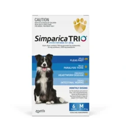 Pet Toys*#SPECIAL# Simparica Trio 8 pack for dogs 10.1-20kg - Flea, Tick,Worm ( 6 pk plus 2 single dose pack) - Pet Home | The Perfect Pet Supplies Shopping Experience