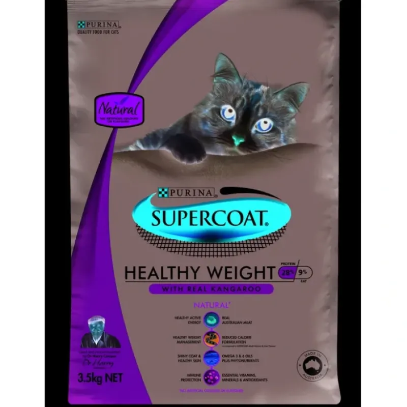 Cats*Supercoat Adult Cat Healthy Weight Kangaroo 3.5kg - Pet Home | The Perfect Pet Supplies Shopping Experience