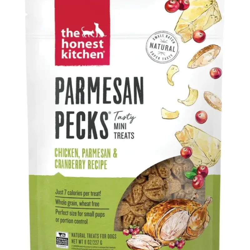 Dogs*The Honest Kitchen, Parmesan Pecks, Chicken & Cranberry - Dog Treat - Pet Home | The Perfect Pet Supplies Shopping Experience