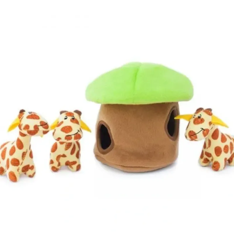 Pet Toys*ZippyPaws Zippy Burrow Giraffe Lodge Puzzle Dog Toy - Pet Home | The Perfect Pet Supplies Shopping Experience